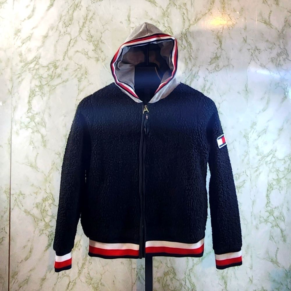 Tommy Hilfiger Zip Sherpa/Faux Fur Cozy Jacket